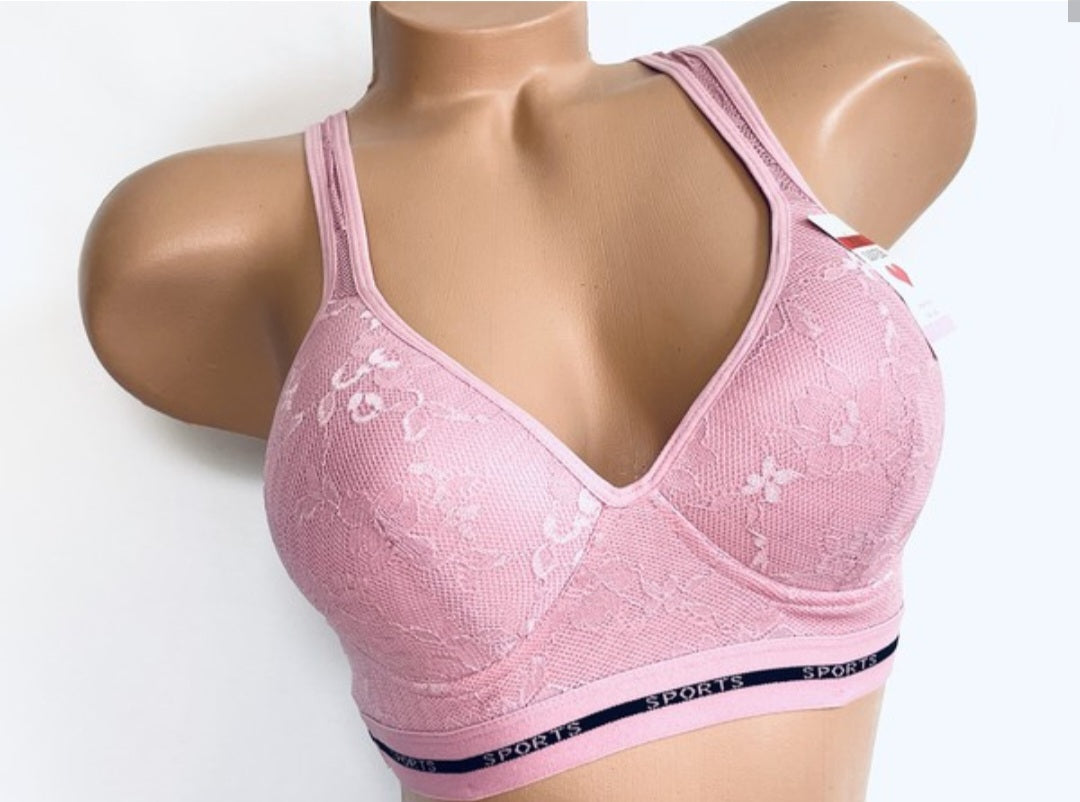 Lace Racer Back Sport Bras