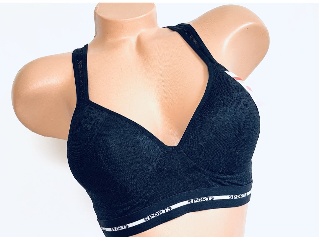 Lace Racer Back Sport Bras