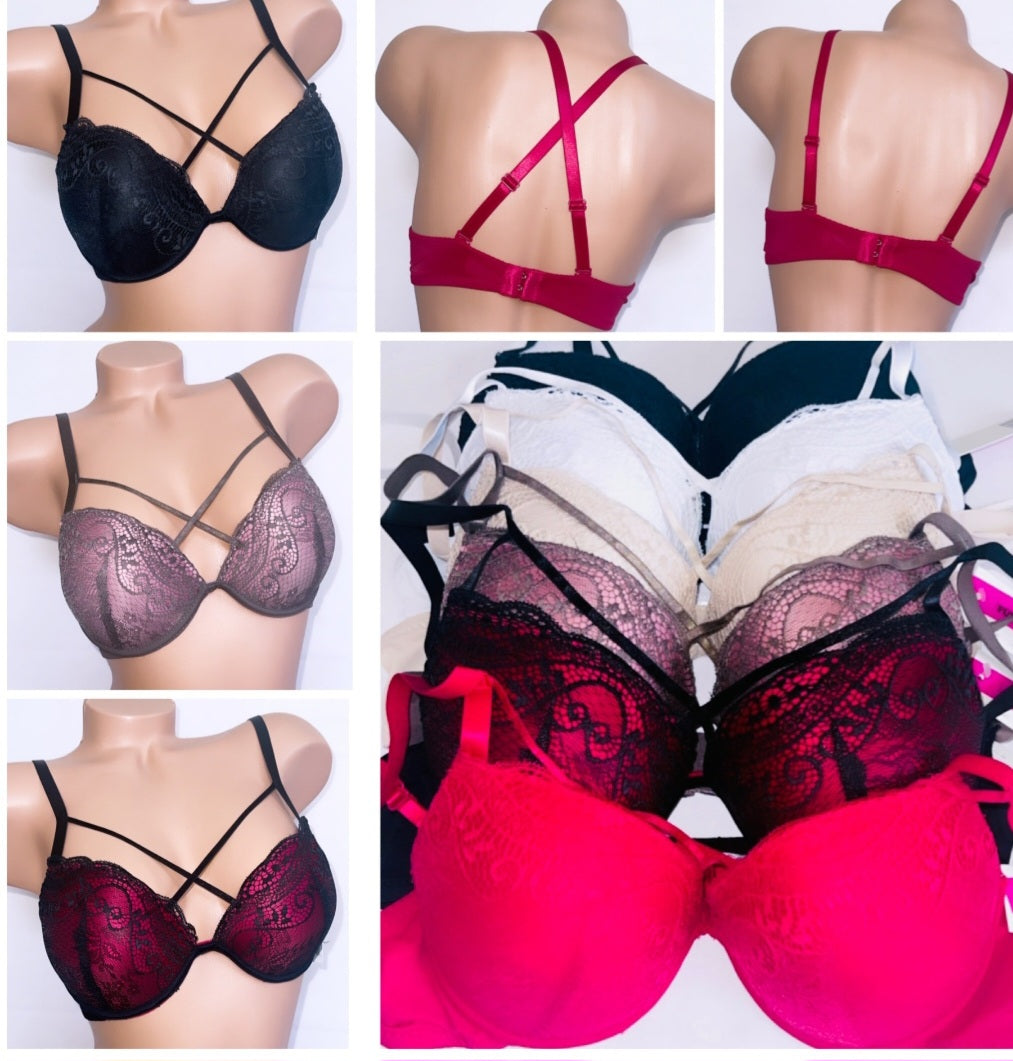 Push-ups Strappy Lace Bras